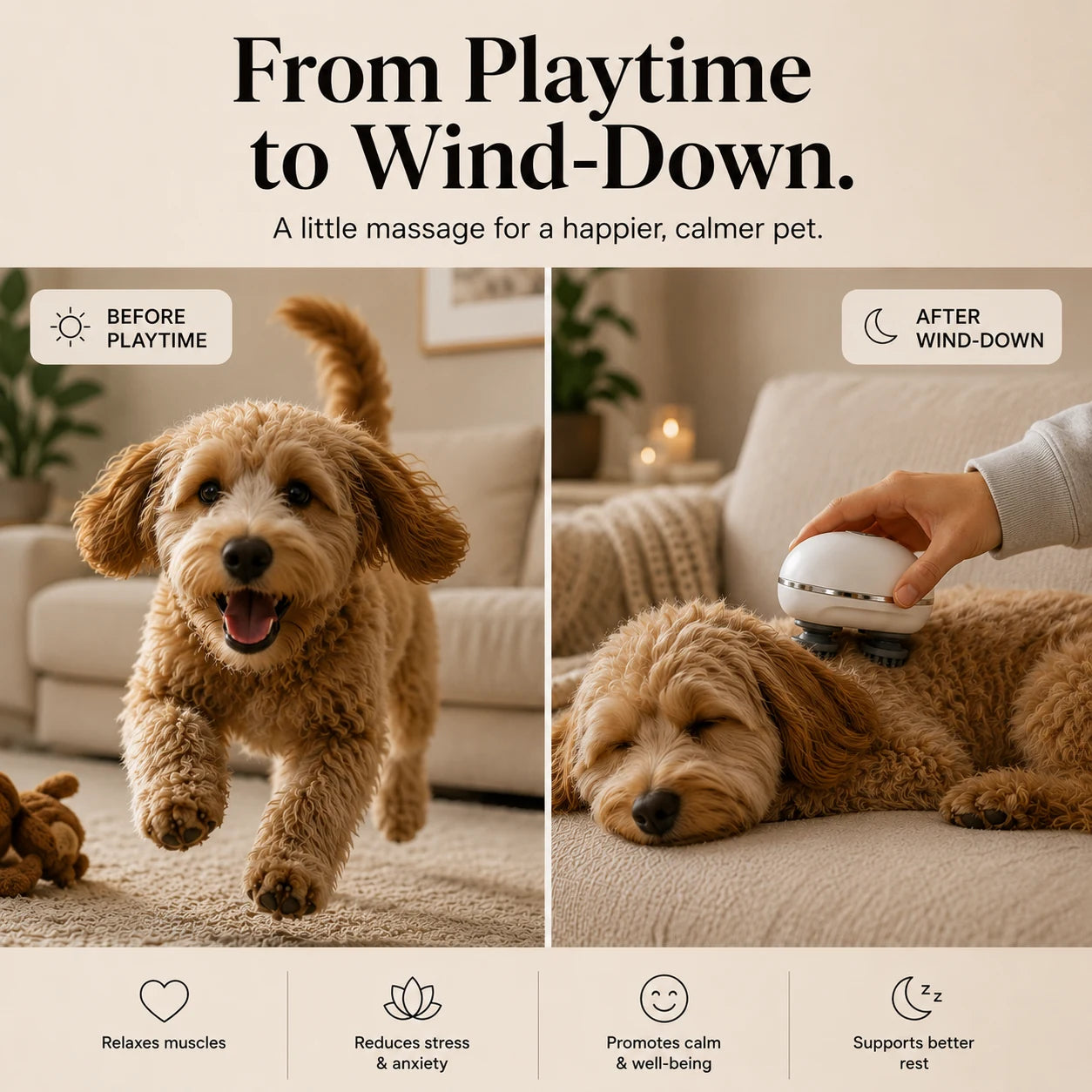 Avela™ CalmPaws Pet Massager